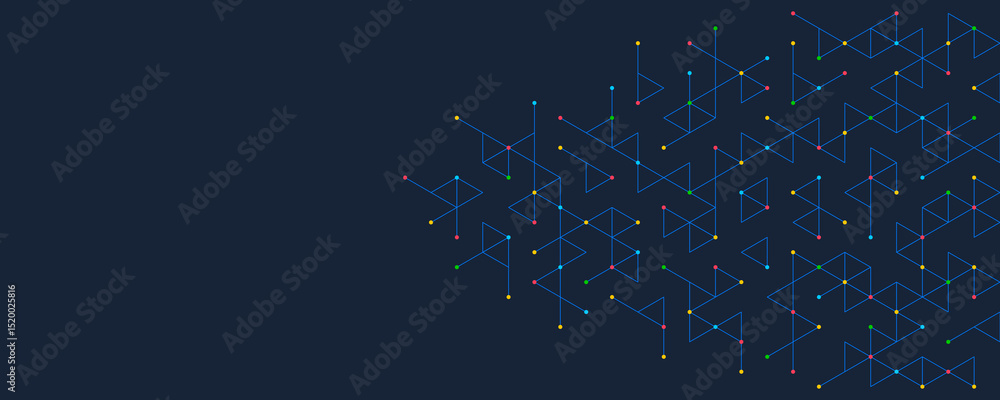 Fototapete Abstract background with a geometric pattern of triangle shapes. Graphic design element