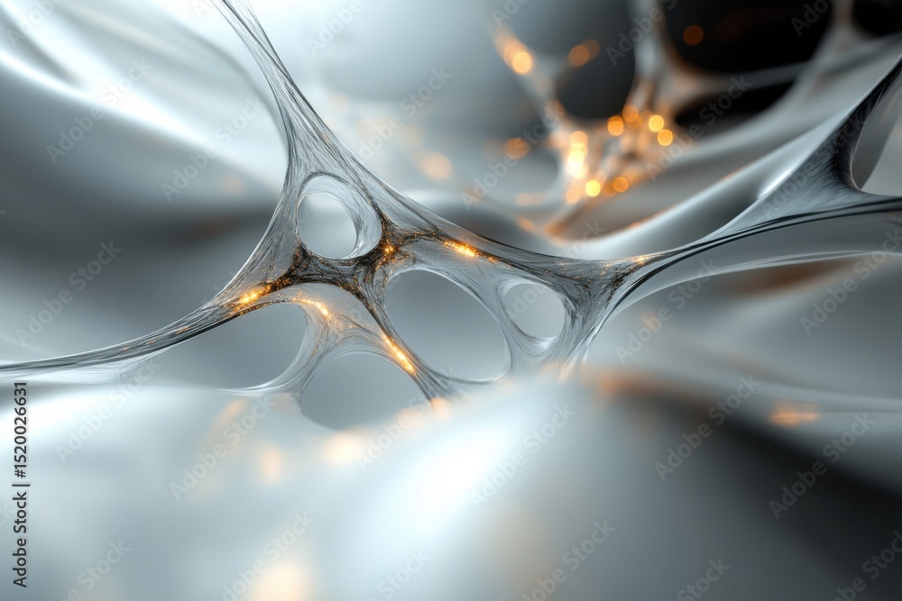 Wall mural abstract network structure