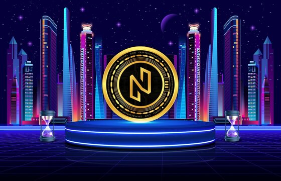 images of the nuls logo on a digital background. 3d illustrations.