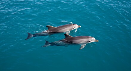 Obraz premium dolphin in the ocean water