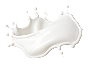 Milch splash isoliert auf weißen Hintergrund