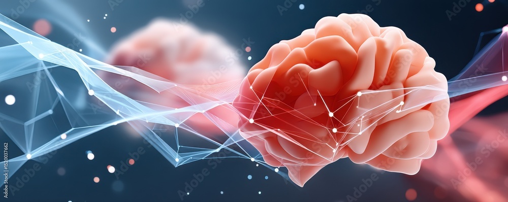 Poster abstract visualization of neural activity with networks and a human brain