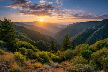 Fototapeta premium Serene wilderness scene perfect for travel, adventure, and nature-themed projects