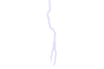 Purple lightning Thunderstorm Strikes Lightning Bolt Effects on Transparent and white Background cutout