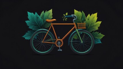 Green Transport Bike Icon