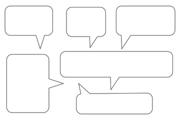 Fototapeta premium Comment icon speech bubble symbol. Speech bubble collection . Cloud speech bubbles collection. Black speech bubble . Vector illustration. 