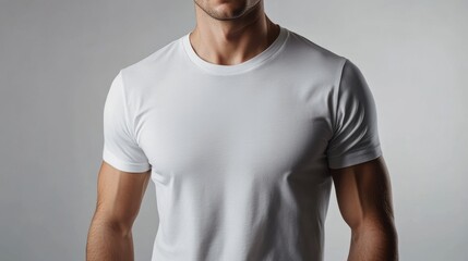 Man in white t-shirt