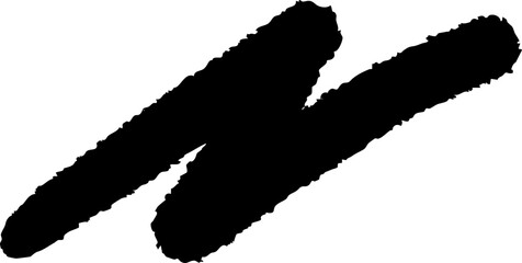 Abstract Strokes in Black A Graphic Element