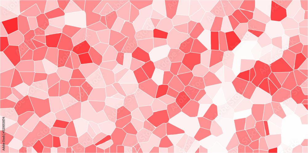 Aufkleber light red and white crystallize abstract background in light sweet vector illustration. white stoke 