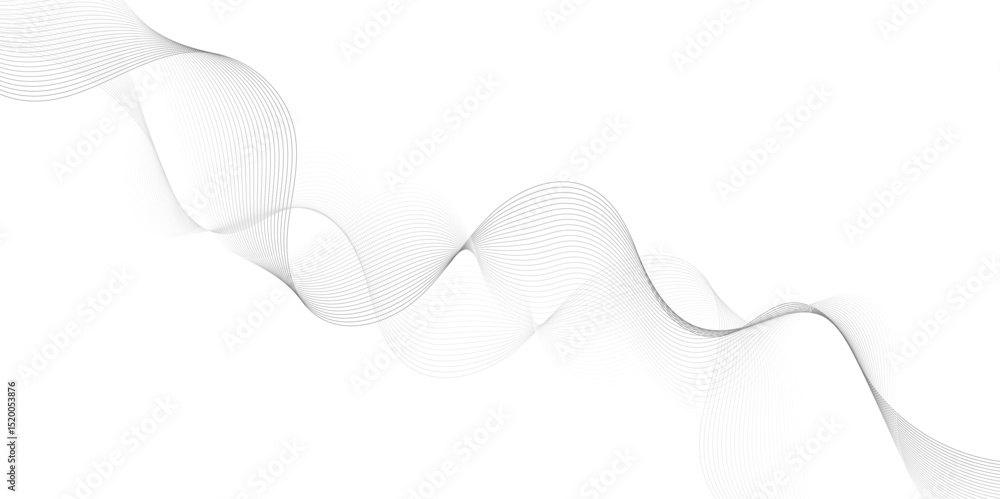 Poster abstract grey, white smooth element swoosh speed wave modern stream background. wave with lines crea