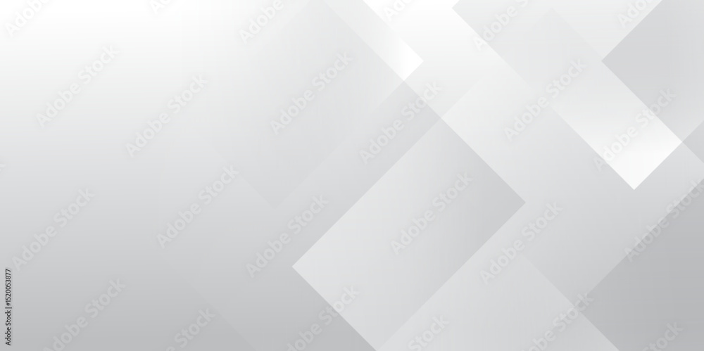 Aufkleber Abstract white and grey triangle overlay texture background. Modern elegant white gray banner background with creative design and shiny lines.Light gray triangle abstract subtle vector background..	