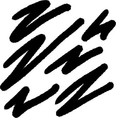 Marker Elements Texture Scratch Stroke Underlines Handdrawn