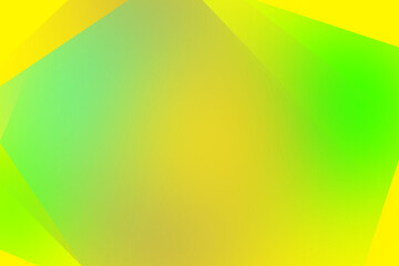 Abstract yellow background with green geometric lines