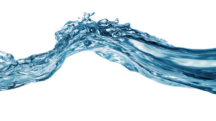 Obraz premium Water Wave: A dynamic display of pure, flowing water frozen in time, capturing the elegance and power of the ocean's essence.