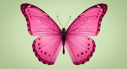 Obraz premium butterfly isolated on green