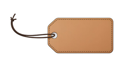 Blank price tag or label for retail sale or gift with string