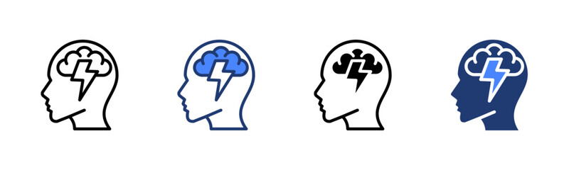 Depression icon sheet multiple style collection