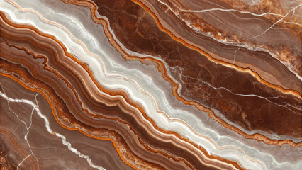 Obraz premium Elegant Bronze and Gold Onyx Marble Texture - Detailed Natural Stone Surface