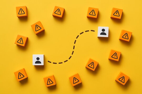 Navigating Risk A Visual Representation of Strategic Decision-Making, Risk Assessment, and Mitigation Planning for Business Success and Personal Growth