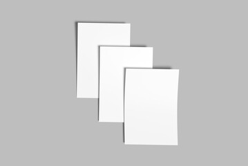 Realistic A4 Flyer Blank Mockup