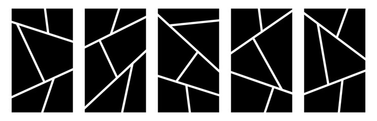 Image collage layout template collection black color for photo album, comic page, flyer, banner, poster, brochure, booklet, memory wall vector 10 eps