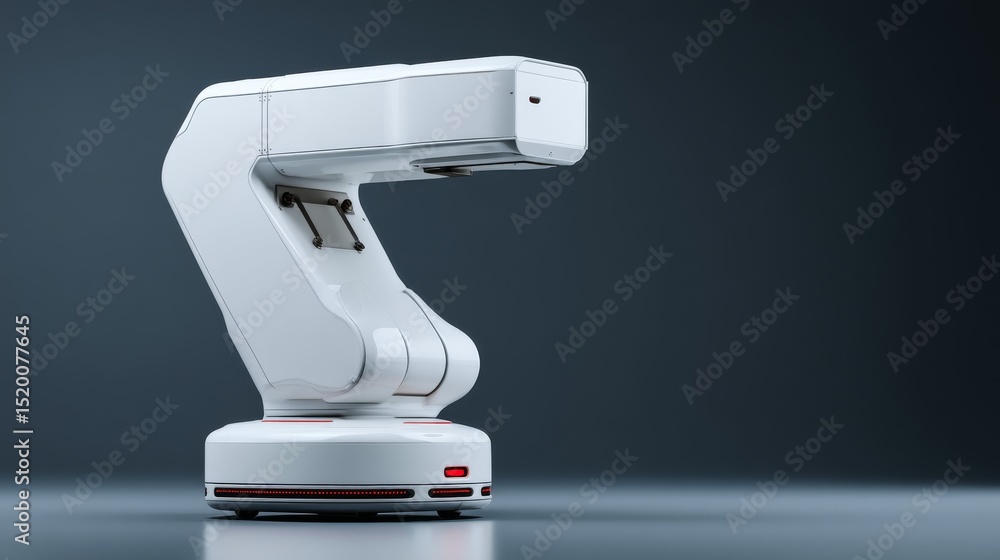 Aufkleber a modern robotic arm showcasing advanced engineering and design for automation.