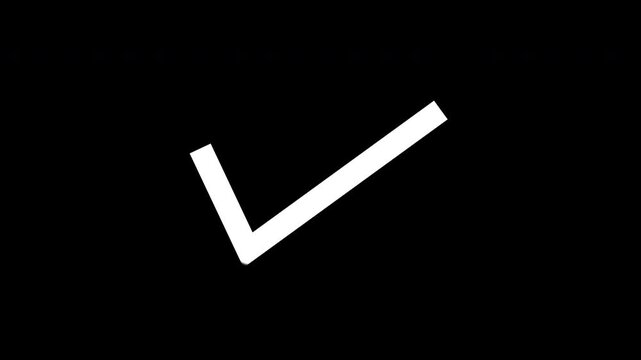White, black and green checkmark on a multiple background colors. double check icon. Yes tick. Correct check mark symbol. Yes sign. suitable for representing success, approval, completion. 4K Footage