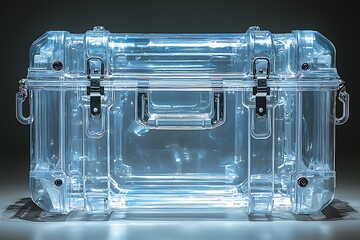 Lightweight clear storage box with lid high resolution picture