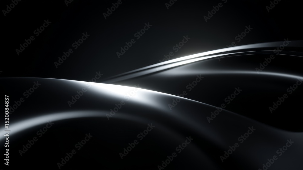 Aufkleber abstract curves of light and shadow creating a modern and sleek atmosphere.