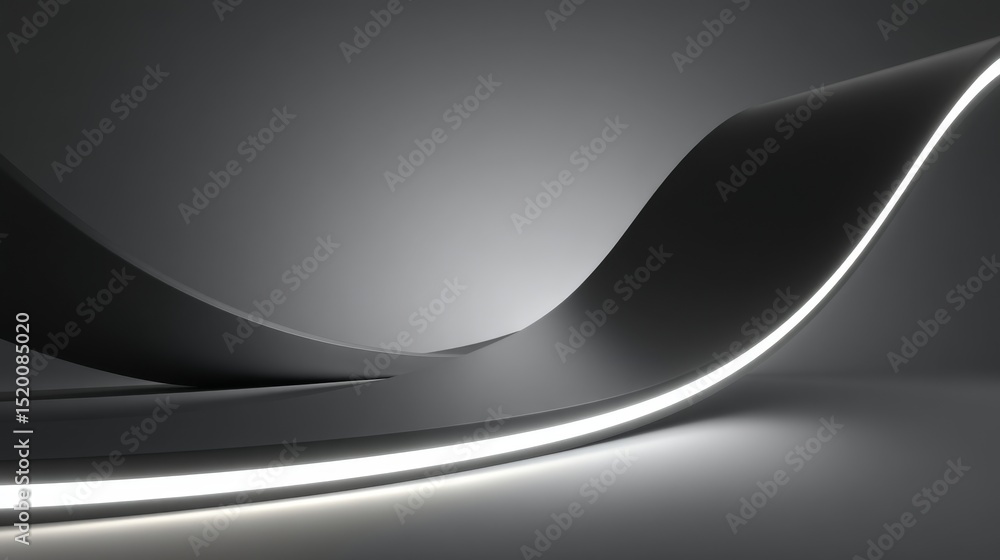 Poster abstract design with smooth curves and glowing lines, perfect for digital backgrounds.