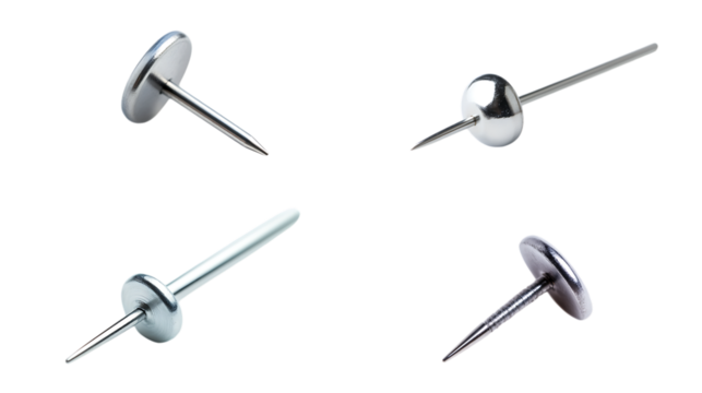 push pin isolated on white