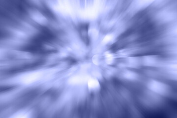 Abstract blue light with radial blur and glowing effects