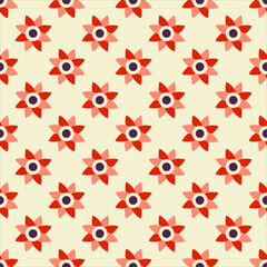 Retro Seamless Pattern. Vector illustration.
