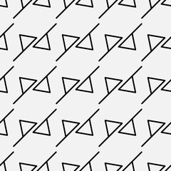 Minimalist Geometric Triangle Seamless  Pattern