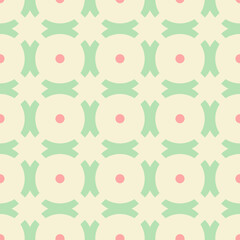 Seamless Geometric Pattern with Pastel Colors