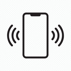 Smartphone Notification or Ring Icon Vector