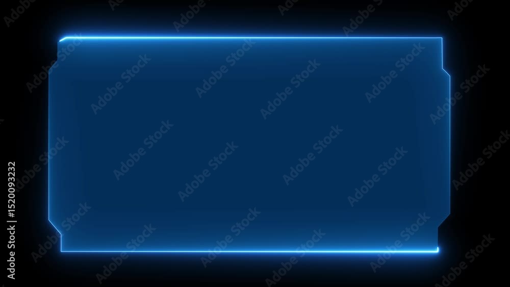 Poster hud, ui, gui futuristic user interface screen animation. high tech for video game. sci-fi concept de