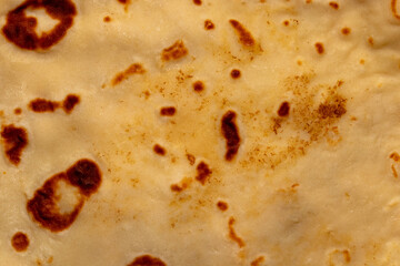 Pancake texture with brown spots