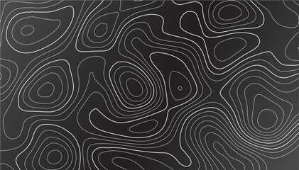 Fototapeta premium Topography map background in vintage expedition style featuring hand-drawn contour lines, detailed terrain elevation, retro geographic grid perfect for wilderness, hiking, and outdoor themed designs.
