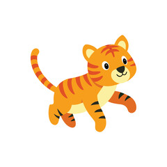 Obraz premium baby tiger jumping vector