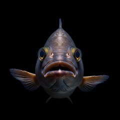 Fish Face Portrait Frontal View