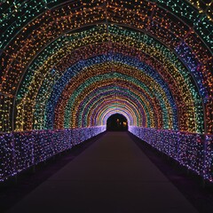 Rainbow Light Tunnel
