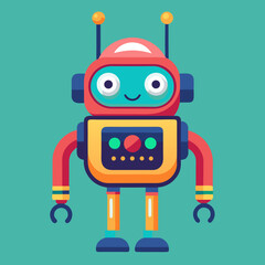funny cartoon robot