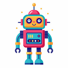 funny cartoon robot