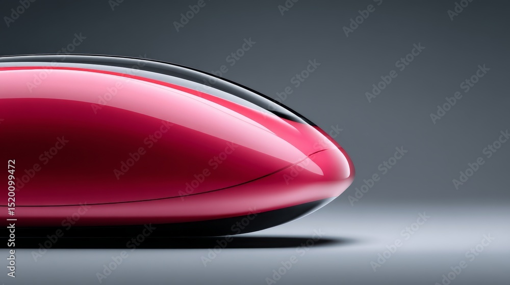 Aufkleber sleek modern design of a futuristic object with smooth lines and vibrant colors.