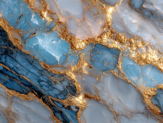 Luxury blue and gold marble texture. Elegant background.