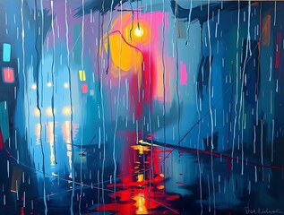 Rainy City Night.