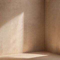 Suede Beige Wall with Centered Glow