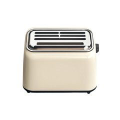toaster with slices of bread on isolated