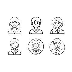Teacher Avatar Icon - Professional Educational Graphics Design File for Microstock